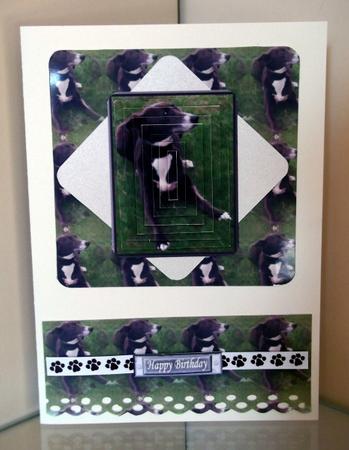 Whippet Scene Pyramid with Background by Sally Hickling