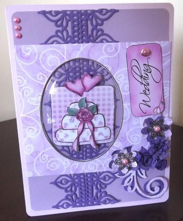 Love & Romance Kit in Cerise with Step by Step Decoupage by Sally Hickling