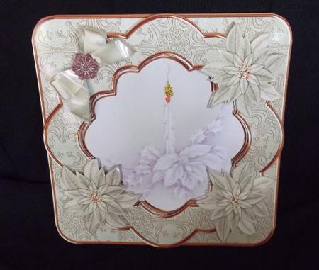 Single Pastel Candle Fancy Picture 8in Decoupage Cf Kit by Sally Hickling