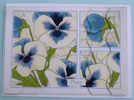 Pansy Wavey Edged Side Stacker by Sally Weight
