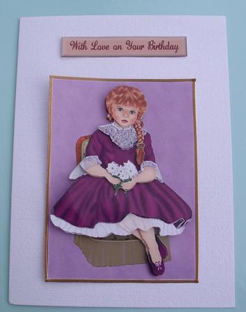 Victorian Girl Decoupage by Sally Weight