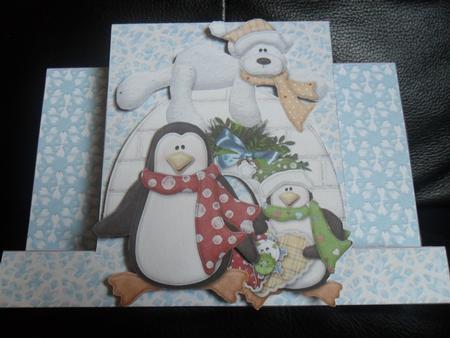 Polar Bear and Friends Stagger Card by Samantha Auld