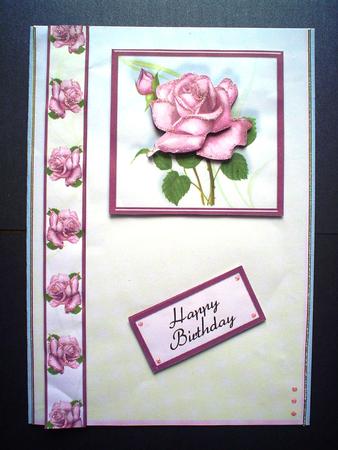 Everyday Roses Quick Card in Pink by Samantha Dent