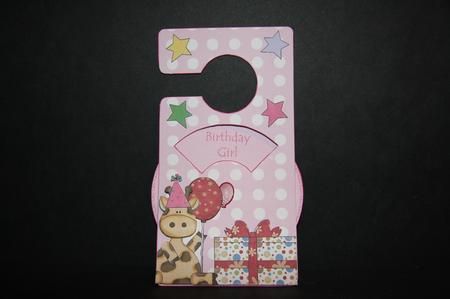 Party Girl Spinnin' Door Hanger by Samantha Kallenbach