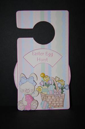 Eggs & Flowers Spinnin' Door Hanger by Samantha Kallenbach