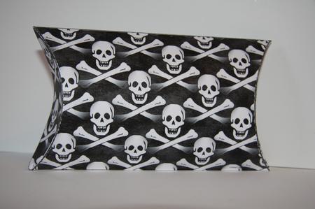 Skull and Crossbones Pirate Pillow Box by Samantha Kallenbach