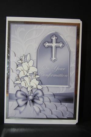 5 x 7 Confirmation Greeting Kit Decoupage and Wavy Corner by Samantha Kallenbach