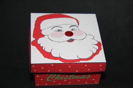 Square Santa Box by Samantha Kallenbach