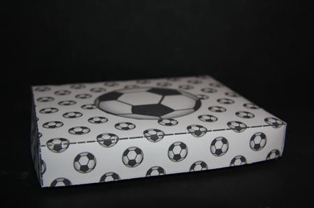 Football Crazy in Black & White Large Gift Box Kit by Samantha Kallenbach