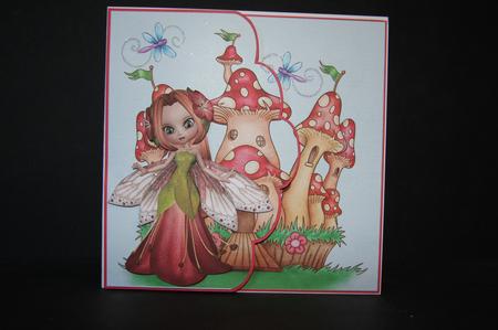 Mushroom Castle Scallop Envelope by Samantha Kallenbach