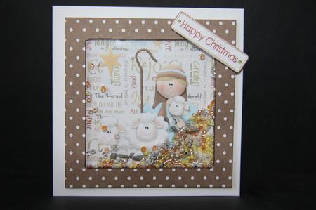 Seasons Bleatings! Shaker/ Picture Frame Card by Samantha Kallenbach