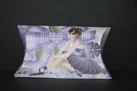 Ballerina Ribbons in Lilac Pillow Box by Samantha Kallenbach