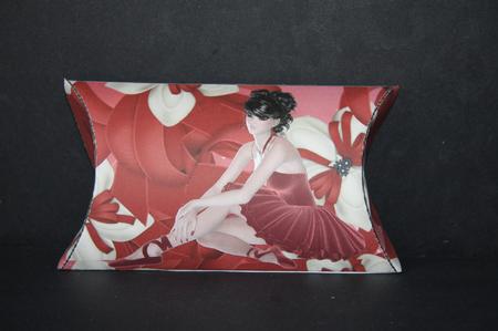 Ballerina Ribbons in Red Pillow Box by Samantha Kallenbach