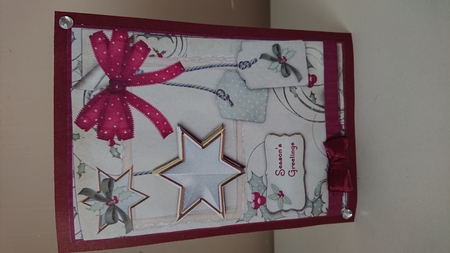 3D Christmas Star Embellishment and Card Front by Samantha  Manterfield 
