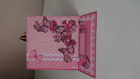 3D Easel Card Mini Kit - A Touch of Elegance - Flowers Lace, butterflies & Pearls by Samantha  Manterfield 