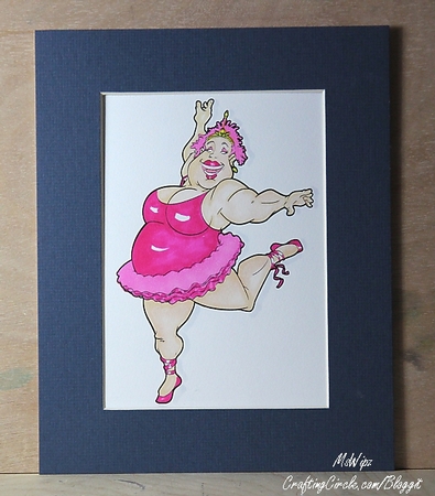 Ballerina Lady Digi Stamp. by samantha newton