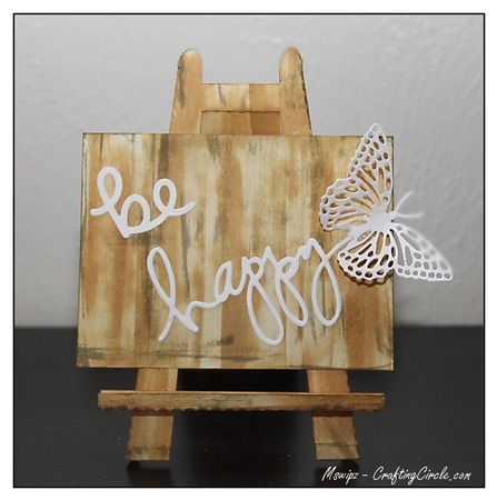 Artists Easel Card by samantha newton