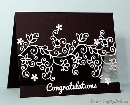 Swirl Sided Card by samantha newton