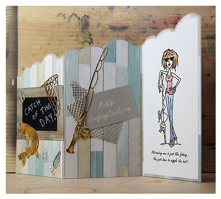 368 Tri-fold Scalloped Top Card Multiple Machine Formats by samantha newton