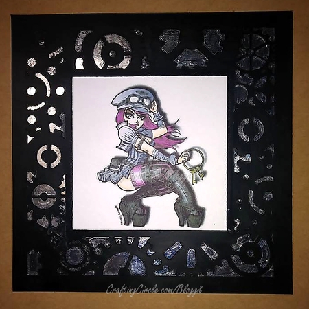 Gears & Cogs Frame Card by samantha newton