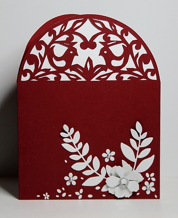 211 Two Birds Arched Card by samantha newton