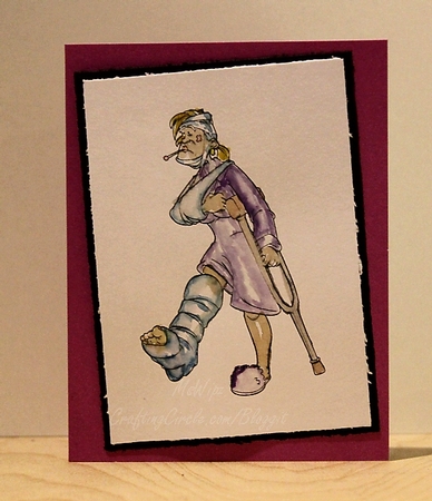 Get Well Soon Dudess Ii Digiprint by samantha newton
