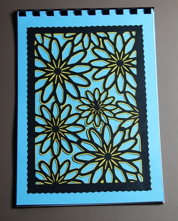 Floral Background Stencil with Mats by samantha newton