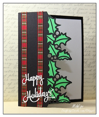 Over the Edge Christmas Holly by samantha newton