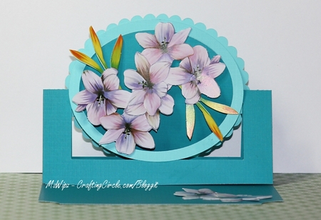 945 Open Center Easel Card  Multiple MACHINE Formats by samantha newton
