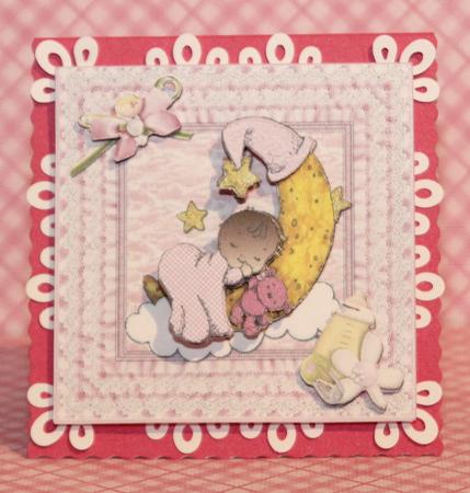 Afro American Baby Girl Moon by samantha newton