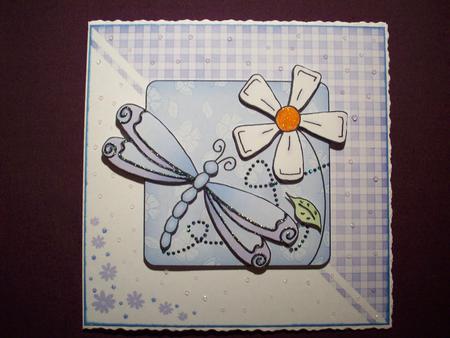 Dragonfly Quick Card with Decoupage by Samantha Robinson