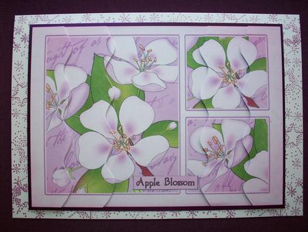 Apple Blossom Wavey Edged Side Stacker by Samantha Robinson