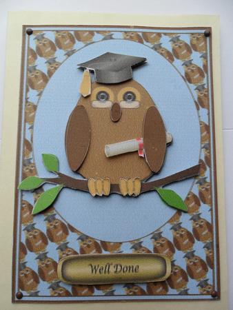 Graduation Owl Decoupage 2 by Samantha Trudgeon