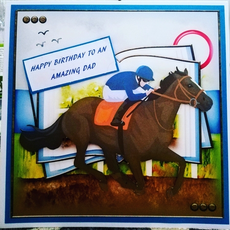 Race Horse Open Book by Samantha Turner