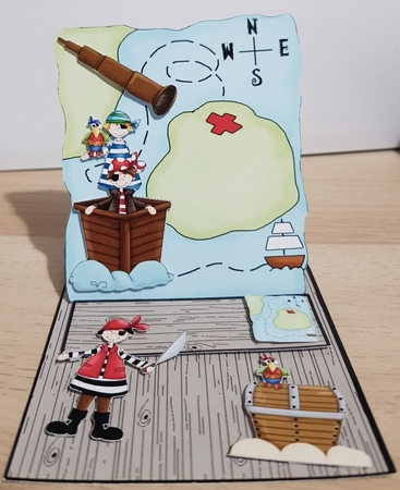 Build Your Own Pirate Easel Card 2 by samantha ward