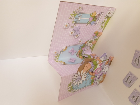 3D Shaped No-Hole Fold Back Mini Kit -  Country Cottage Girlz Liz has a Pretty Flower by samantha ward