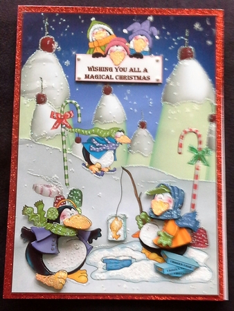 Christmas with Penguins by Sandra Corbey