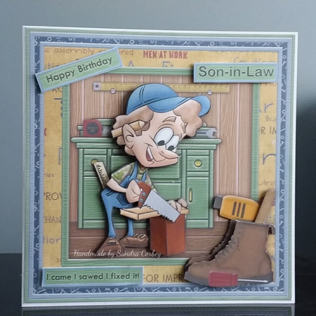 I Came I Sawed I Fixed It 8x8 Tool Shed Mini Kit by S. Corbey