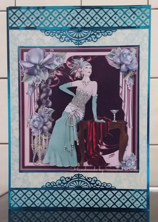 Stunning Flapper Lady Mini Kit by Sandra Corbey