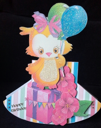 Little Chickadees  Mini Rocker Card Kit by Sandra Corbey