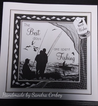 Delicate Words - Fishing by Sandra Corbey