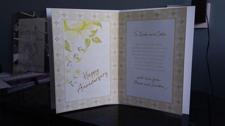 Cream Rose Hearts Bouquet, A5 Insert Sheet by Sandra Corbey