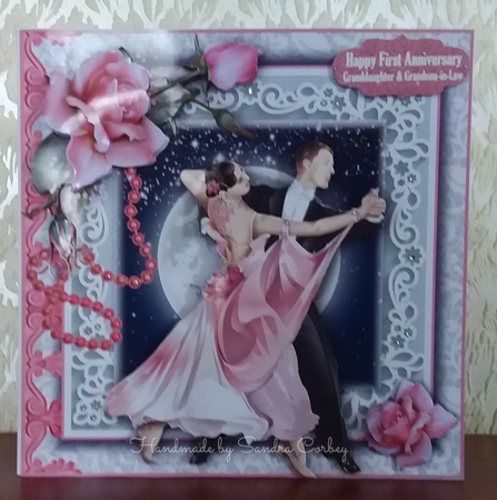 Dancing In The Moonlight Card Front Kit by Sandra Corbey