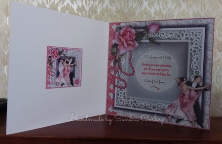 Dancing In The Moonlight Card Front Kit by Sandra Corbey