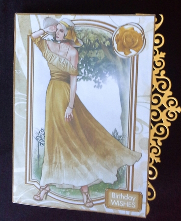 Art Deco Lady Saffron Gold Mini Kit by S. Corbey