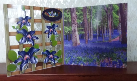 Garden Trellis - Bluebell Wood by S. Corbey