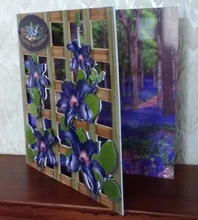 Garden Trellis - Bluebell Wood by S. Corbey