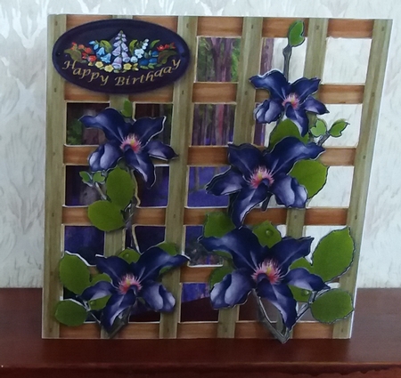Garden Trellis - Bluebell Wood by S. Corbey