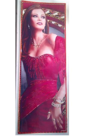 Art Deco Lady Pearl Large Dl (red) by S. Corbey