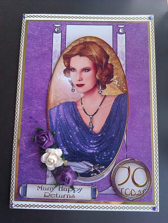 Art Deco Lady Elise Kit Purple by S. Corbey